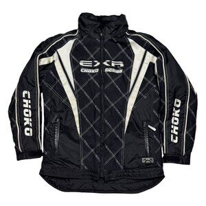 CHOKO DESIGN EXR RACING VINTAGE Y2K Winter Ski-Doo Snow Jacket Coat Womens 14